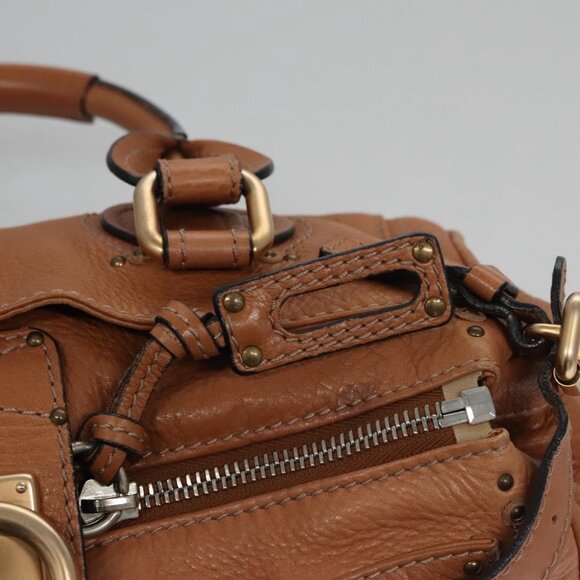 Chloe Paddington Hand Bag Leather Brown Auth - Picture 9 of 16